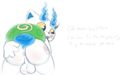 2016 all_fours anthro anus backsack balls cute hand_on_butt holding_butt komasan male male_only open_mouth perineum presenting rear_view salaciouslx smile solo text video_games yo-kai_watch youkai