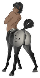 anus balls centaur equine equine_taur male mammal petpolaris roan_filipe solo taur tied_tail