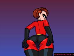 1girls 2018 2019 2020 2021 2022 2023 2024 2d 2d_(artwork) 2d_animation animated armwear ass ass_jiggle ass_shake big_ass big_butt bodysuit bouncing_ass bouncing_butt brown_hair butt_jiggle butt_shake cameltoe chelodoy clothed clothing disney elastigirl eyewear fat_ass fat_butt female female_only footwear fully_clothed gif grabbing grabbing_ass grabbing_own_ass gradient_background hand_on_ass hand_on_own_ass handwear helen_parr huge_ass jiggling_ass jiggling_butt large_ass large_butt legwear looking_at_ass looking_at_viewer looking_back looking_down mask pixar pussy smooth_animation smooth_skin solo standing the_incredibles thick_ass thick_butt twerk twerking