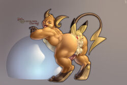 1boy ahe_gao ambiguous_gender anal anal_vore anus ass back ball_(object) balls big_balls big_ears big_feet big_penis big_testicles black_eyes black_fur brown_fur buckteeth drooling duo erection feet furry grey_background half-closed_eyes huge_ass interspecies long_ears looking_back male mot nintendo no_nipples nude open_mouth orange_fur paws penetration penis pikachu pokémon_(species) pokemon pokemon_(species) pokemon_rgby raichu rodent rolling_eyes saliva simple_background smile standing tail teeth testicles text thick_penis thick_thighs tongue tongue_out video_games vore watermark wet white_fur wide_hips yellow_fur