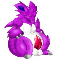 1boy 2009 ass belly big_ears big_penis big_tail blue_skin claws cum cum_on_penis erection fangs feet hands_on_legs horn huge_ass inkcookie large_testicles looking_at_viewer male male_only nidoking nintendo nipples nude penis pokemon pokemon_rgby purple_skin red_eyes sitting solo spikes tail teeth testicles thick_penis veins veiny_penis video_games white_background white_skin wide_hips