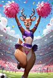 1boy accidental_exposure ai_generated ass big_ass big_butt boy celebration cheerleader cheerleader_costume cheerleader_outfit cheerleader_uniform closed_eyes confetti deer deer_ears deer_horns deer_humanoid deer_tail exposed_ass exposed_thong femboy front_view full_body fur furry furry_femboy furry_male gay gay_furry hands_up hips jumping madworld123 male microskirt open_mouth penis pink_thong sexy sexy_body sexy_male sexy_pose skirt skirt_up slim_male small_penis smile smiley_face soccer sport thong thong_bikini thong_exposed thong_panties yaoi young younger_male