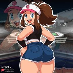 hilda (pokemon) from game freak by easyskweezy
