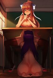 monika (doki doki literature club) from doki doki literature club