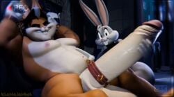 3d_animation animated bondage bugs_bunny furry gay huge_ass huge_butt hyper hyper_balls hyper_penis illamajamma looney_tunes masturbation moaning restrained source_filmmaker tagme video walter_bunny wrist_cuffs