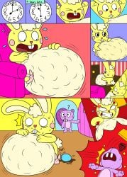 2020 2022 anal_fluids anthro beaver_tail belly belly_expansion big_belly big_tail bodily_fluids book buckteeth bunny_slippers caught_in_the_act chair clock closed_eyes clutching_stomach color_edit colored colored_egg comic cotton_tail cross-popping_vein cuddles_(htf) door easter easter_bunny easter_egg egg egg_inflation egg_laying expansion furniture hand_on_belly hand_on_own_belly happy_tree_friends hi_res holding_stomach holidays huge_belly hyper hyper_belly long_ears male male_anthro male_egg_laying nikko-kai-cutie pac-man_eyes purple_body rosy_cheeks scut_tail short_tail stomach_bulge sweat tail teeth third-party_edit throwing throwing_object tooth_gap toothy_(htf) unconscious yellow_body