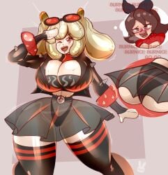 big_ass breasts burnice_white character_tf doll dollification eyewear_on_head fat_ass hypnotic hypnotic_music identity_death inflatable kigurumi massive_breasts rubber rubber_suit see-through_clothing slemka suit suiting thick_thighs thighhighs transformation underwear wide_hips zenless_zone_zero