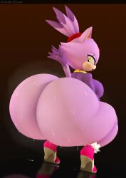 3d anthro ass better_version big_ass big_butt blaze_the_cat cindablimp felid feline felis female huge_ass huge_butt hyper hyper_ass hyper_butt large_ass moving_ass playbonnie3 relaxed sega sonic_(series) sonic_the_hedgehog_(series) squatting sweat sweaty sweaty_ass thick_thighs wide_hips