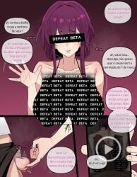 1girls beta_safe chihel honkai:_star_rail kafka_(honkai:_star_rail) ntr portuguese_text small_penis_humiliation tagme
