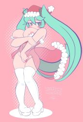 hatsune miku from christmas by cinnamon6