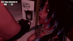 1futa 1futanari 1male 3d animated arms_behind_back arms_restrained arms_tied arms_tied_behind_back bondage chained_collar chained_up chained_wrists chains cock collar dark-skinned_futa dark_skin futanari harness interracial kissing_cock kissing_penis light_skin lipjob original penis pierced_nipples piercings randomtide restrained restrained_arms sanaevr sound stroking_cock stroking_penis tagme teasing tied_hands tied_up two-tone_hair video wolf_ears wolf_girl wolf_humanoid wrists_bound wrists_restrained wrists_tied wrists_tied_together