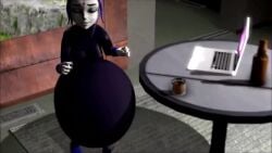 3d animated burp burping computer computer_monitor dc dc_comics fart female md002 moan moaning raven_(dc) sfm stomach stomach_bulge stomach_inflation stomach_noises tagme teen_titans video vore vore_belly