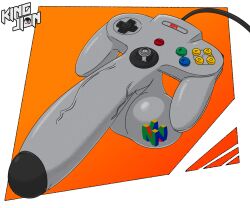 balls big_balls big_penis controller game_controller genitals grey_balls grey_penis hi_res huge_balls huge_cock humanoid_genitalia humanoid_penis inanimate_object kingjion male male_only n64_controller nintendo nintendo_64 nintendo_controller no_visible_face non-human non-human_only penis solo vein veiny_penis what wired_controller