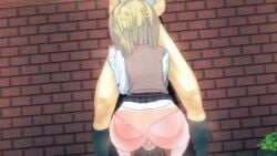 1boy 1girls 3d akamatsu_kaede ass blowjob bookie bottomless danganronpa danganronpa_2:_goodbye_despair fellatio grabbing_head hands_on_head hinata_hajime koikatsu masturbating_during_fellatio masturbation new_danganronpa_v3 oral oral_sex pussy_juice