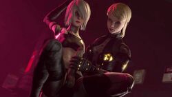 3d animated breasts futanari gif intersex large_penis movealongmate nier nier:_automata operator_21o penis small_breasts yorha_a2