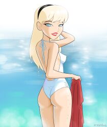 ass dc dc_comics eronimbus kara_danvers panties supergirl supergirl_(dcau) superhero superheroine superman:_the_animated_series swimsuit