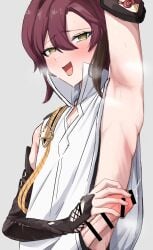 1boy ahe_gao armpit bar_censor big_penis blush censored censored_penis d_coffeer18 genshin_impact gigantic_penis heart-shaped_pupils huge_cock large_penis long_penis male male_only massive_penis penis shikanoin_heizou thick_penis