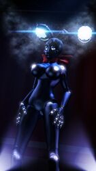 3d animatronic anthro breasts female five_nights_at_freddy's five_nights_at_freddy's_2 hi_res lagomorph machine mammal neon nipples pervertguy341 pussy rabbit robot rule_63 shadow_bonnie solo source_filmmaker stage video_games