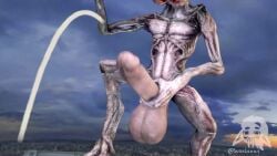 animated cumshot demogorgon male_only massive_balls masturbating monster non-human scarlena4 stranger_things tagme video