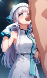 ai_generated blowjob d4dj izumo_saki white_hair