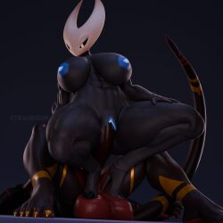 3d 3d_(artwork) anthro arachnid arthropod balls big_breasts breasts digital_media_(artwork) dragon duncan_(strahinium) female genitals hi_res hollow_knight hornet_(hollow_knight) humanoid male male/female mythological_creature mythological_scalie mythology non-mammal_breasts penetration scalie spider strahinium tail team_cherry toes_on_balls vaginal_penetration vessel_(species)