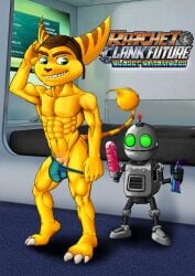 2010 2boys anthro clank_(ratchet_and_clank) furry game_logo gay logo male male_only penis ratchet_(ratchet_and_clank) ratchet_and_clank rocketlombax textless video_games yaoi