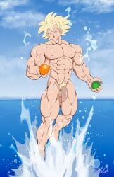 1boy abs bara biceps big_pecs blonde-haired_male blonde_hair blonde_pubic_hair closed_eyes dragon_ball dragon_ball_z dragon_radar flaccid flaccid_penis foreskin goku happy_trail male male_focus male_only masculine masculine_male muscular muscular_arms muscular_legs muscular_male muscular_thighs naked naked_male navel nude nude_male pecs penis pubes pubic_hair rising_from_the_water saiyan saiyan_male solo solo_male son_goku spiky_hair super_saiyan uncensored uncut uncut_penis verilik