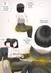 1girl 1girls ass ass_focus black_hair blonde_female boy boys brap butt comic comic_page female femdom gasbox girl hair hands_on_face hoodie huge_ass huge_butt jean_shorts jeans kemonomimi light-skinned_female light-skinned_male light_skin male shiny shiny_clothes short_hair sleeping smelly sweat sweatdrop sweating sweaty sweaty_body yakbang white_clothing white_clothes game playing conversation black_shorts thighs thighs_bigger_than_head huge_thighs big_ass blonde_male brother_and_sister brother sister sisters brothers fart fart_cloud farts farting fart_everywhere