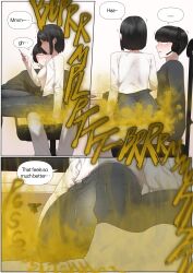 1girl 1girls ass ass_focus big_ass black_hair black_shorts blonde_female blonde_male boy boys brap brother brother_and_sister butt comic comic_page conversation dialogue fart fart_cloud fart_everywhere farting farts female femdom game gasbox girl hair hands_on_face hoodie huge_ass huge_butt huge_thighs jean_shorts jeans kemonomimi light-skinned_female light-skinned_male light_skin male playing shiny shiny_clothes short_hair sister sleeping smelly speech_bubble sweat sweatdrop sweating sweaty sweaty_body text thighs thighs_bigger_than_head white_clothes white_clothing yakbang