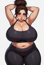 ai_generated animated big_breasts chubby curvaceous curvy curvy_female curvy_figure giant_breasts huge_breasts large_breasts original_character overweight video voluptuous