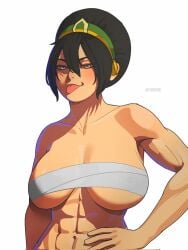 1girls abs avatar_the_last_airbender big_boobs big_breasts black_hair black_hair_female blind blind_female boobs breasts drawink female female_focus female_only fit fit_female huge_breasts large_boobs large_breasts light-skinned_female light_skin massive_breasts muscle muscle_mommy muscles muscular muscular_female nickelodeon nicktoons sketch solo solo_female solo_focus the_legend_of_aang thick_thighs thighs toned toned_female toph_bei_fong