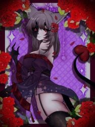 _pvp_vwv_owo_ alice_luft big big_ass big_breasts big_butt big_thighs big_tits bite bite_mark bite_marks black_eye black_panties black_spot_on_face black_stockings cat_suit chibi choker cute cute_demon demon demon_dress demon_fox demon_girl demon_horns demon_tail face feline female fox_ears fox_girl grey grey-haired_female grey_fox grey_hair hell horny horny_female kawaii kumiho lingerie_only little lustful naked neko neko_girl nipples nose nude nude_anthro nude_female princess red red_demon red_dress scar scar_on_leg scars small smoll stockings tail thighs tits waist dress japan japanese_clothes japan_dress ass_focus ass ass_up from_back from_back_position fat_ass female_only female_focus girl women woman fox gray_fox patreon pop idol flowers beautiful