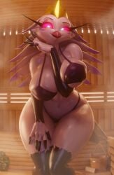 1girls 2026 3d 3d_(artwork) absurd_res anthro anthro_female arm_between_breasts avian avian_demon avian_humanoid beak big_breasts big_thighs bikini bird bird_girl blender blender_(software) bodily_fluids breasts clothed clothed_female clothing crown curvy curvy_body curvy_female curvy_figure curvy_hips curvy_thighs demon demon_girl digital_media_(artwork) feathers female female_anthro hand_between_breasts helluva_boss hi_res hips hot hourglass_figure huge_breasts huge_thighs humanoid latex latex_bikini long_hair looking_at_viewer mature mature_female milf mommy mother non-mammal_breasts owl owl_demon owl_girl pink_sclera pose sagging_breasts sauna sexy sexy_body sexy_pose smile solo solo_female steam stella_(helluva_boss) stella_(valorlynz) sweat sweatdrop sweating sweaty sweaty_body swimsuit swimwear thick thick_hips thick_legs thick_thighs thighhighs thighs vllrukkin voluptuous voluptuous_female white_body white_eyes white_feathers wide_hips