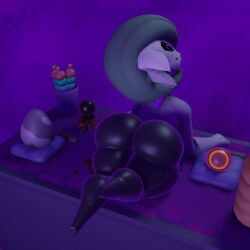 mimikyu 3d pokemon mopflop mimivoir huge_ass bubble_butt wide_thighs wide_hips blender shortstack ghost ghost_girl