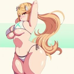 mythra from nintendo by benbeau