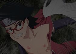 sarada uchiha from boruto: naruto next generations by artist request