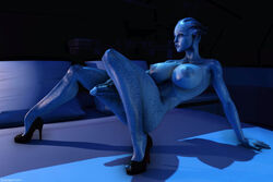 1futa 3d areolae asari ass balls blue_skin breasts curvy dark-skinned_futanari erect_nipples erection futa_only futa_sans_pussy futanari high_heel high_heels intersex large_ass large_breasts large_penis liara_t'soni mass_effect naked_footwear naked_heels naked_with_shoes_on nipples nude penis realistic shassai solo wide_hips