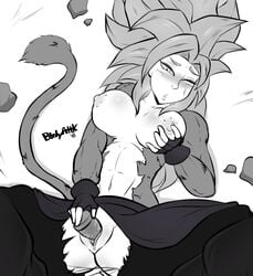 1girls 2018 big_breasts bodyattk breasts dildo dragon_ball dragon_ball_xenoverse female female_only inbetweengamer kari kari_(inbetweengamer) large_breasts masturbation red_hair saiyan solo super_saiyan super_saiyan_4 tail uncensored