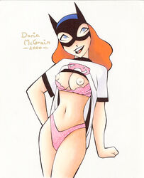 1girls 2000 barbara_gordon batgirl batman:_the_animated_series batman_(series) breasts daria_mcgrain dc_comics dcau female nipples solo the_new_batman_adventures