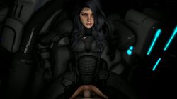 3d animated black_hair clothed_female_nude_male female long_hair male mass_effect missionary no_sound penis pov pussy sex sfmpov source_filmmaker vaginal_penetration video