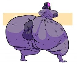 alien ass bbw big_anus big_ass big_breasts breast_grab breasts colossal_ass donut_anus fat_ass gigantic_ass grabbing_ass hand_on_breast hand_on_butt huge_ass hyper hyper_ass large_ass large_breasts large_hips looking_back mass_effect massive_ass nude puffy_anus purple_skin pussy quarian sweatpants_(artist) tali'zorah_nar_rayya thick thick_hips weight_gain wide_hips