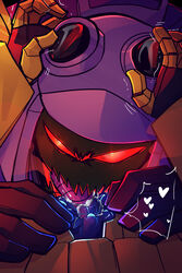 alien blitzwing bumblebee_(transformers) cartoon_network cunnilingus cuntboy cuntboy/male decepticon deep_cunnilingus deep_tongue digital_media_(artwork) duo eyewear goggles hi_res humanoid intersex intersex/male looking_at_viewer machine male male_penetrating open_mouth oral penetration pussy red_eyes robot schandbringer sex shaking smile steam teeth tongue tongue_out transformers transformers_animated vaginal_penetration