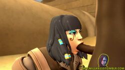 3d angry animated asp_pharah black_hair blowjob brown_eyes dark-skinned_male dark_skin deep_blowjob fellatio female interracial loop macmillan11 male no_sound oral overwatch pharah source_filmmaker straight tagme video