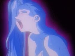 1girls animated blue dragon_pink female female_only masturbation screencap solo