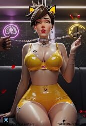 ai_generated antifragile_traysi big_ass big_breasts cameltoe dark-skinned_male latex le_sserafim lena_oxton overwatch overwatch_2 pornlandlord queen_of_spades thick thick_thighs tracer wet