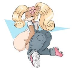 1girls ass back_boob bandicoot big_boobs big_breasts big_tits blonde_hair boobs breasts breasts_bigger_than_head butt coco_bandicoot crash_(series) crash_bandicoot_(series) dullvivid female furry nipples only_female tits touching_breasts