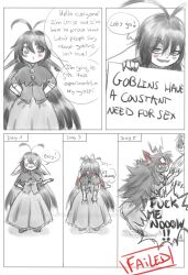 1girls artist comic cute fantasy goblin goblin_female in_heat long_hair nsfw oc sombresnuances suggestive