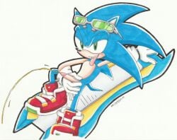 male misshiirin peeing penis signature signed solo sonic_(series) sonic_riders sonic_the_hedgehog sonic_the_hedgehog_(series) traditional_art traditional_drawing_(artwork) traditional_media traditional_media_(artwork) urine watersports