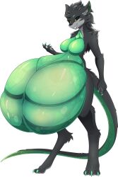 big_belly big_stomach female_only furry_only ratbyte smile smirk smirking tagme vore vore_belly