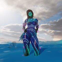 arkeador blue_body female fortnite mariana_(fortnite)